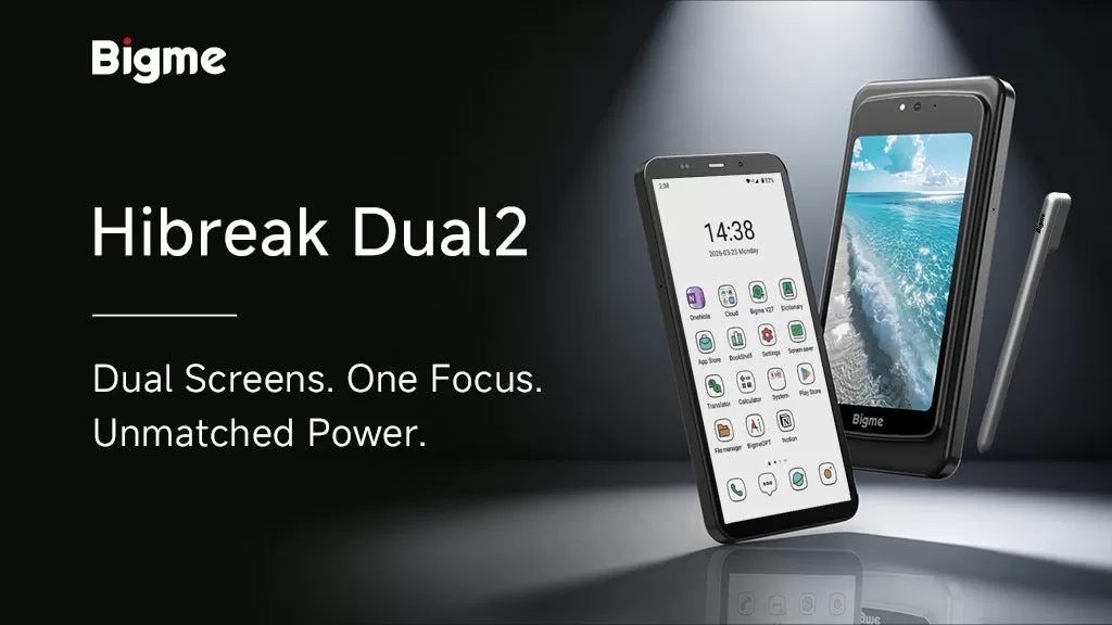 Bigme Hibreak Dual 2 kombiniert E-Ink und LCD