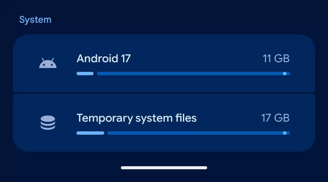 Android 17 Beta Benutzeroberfläche auf Pixel-Gerät