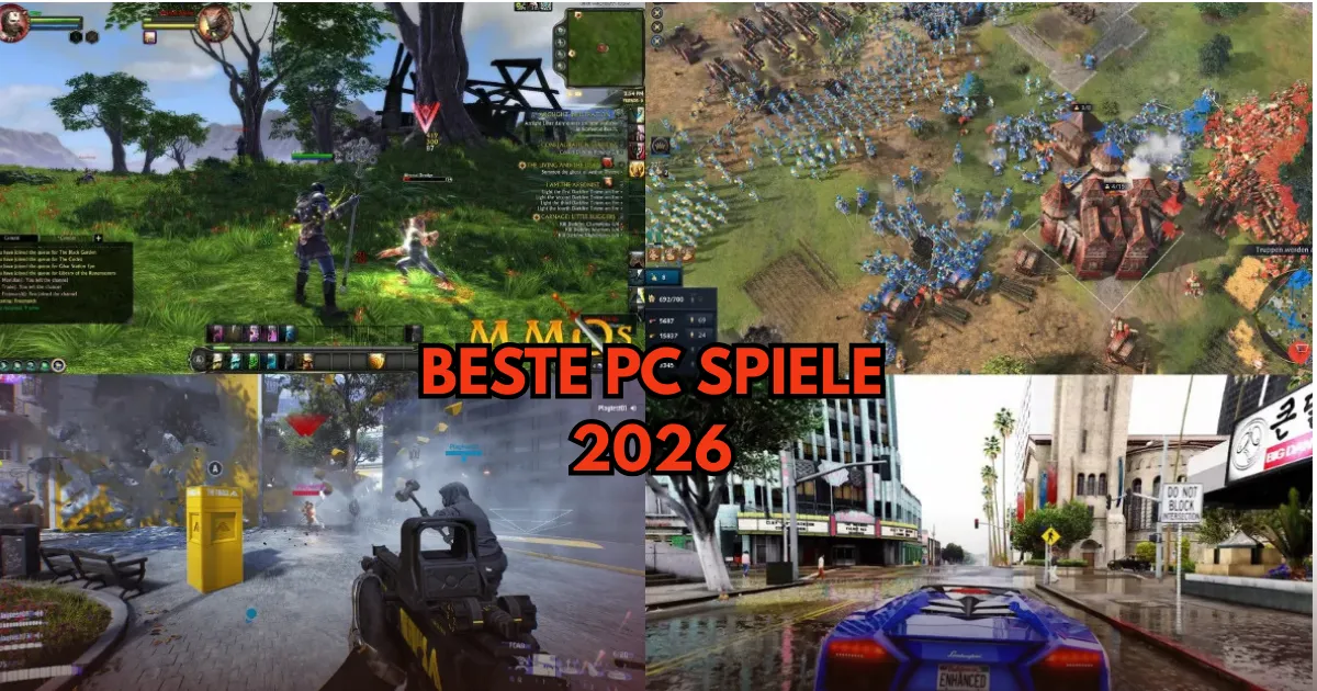 Die besten Spiele 2026 für PC: Der große Gaming Guide für alle Genres