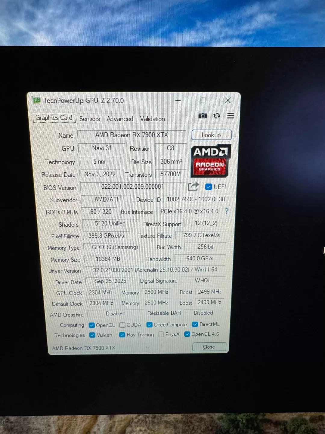 AMD RX 7900 XTX: Seltenes Engineering Sample entdeckt