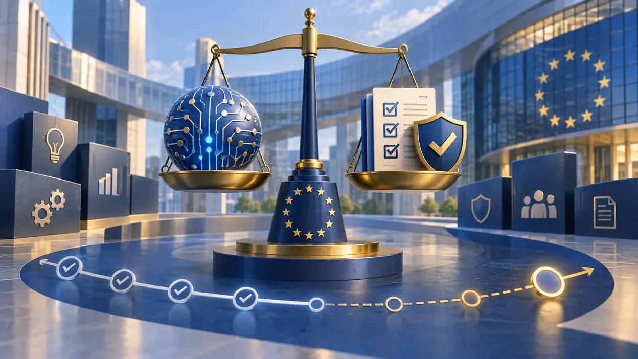 Redaktionelle Darstellung der europäischen Regulierung von Hochrisiko-KI