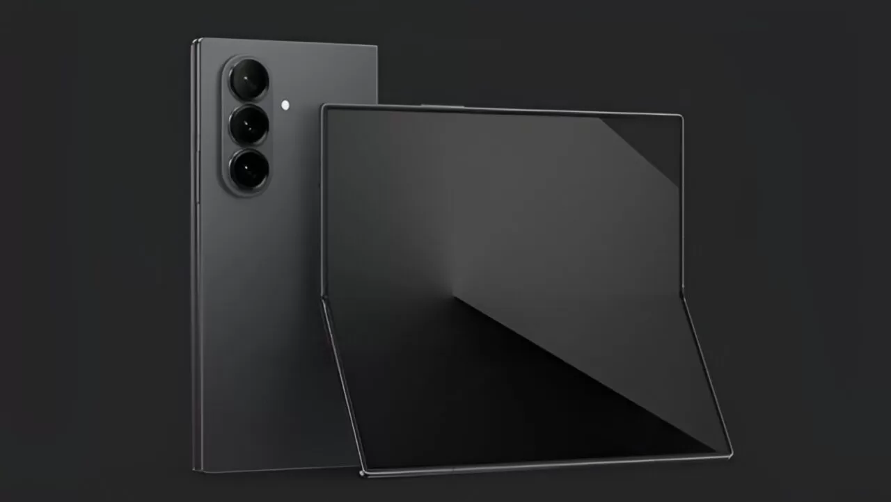 Samsung Galaxy Z Fold 8 Design-Seitenansicht mit schmalem Gehäuse