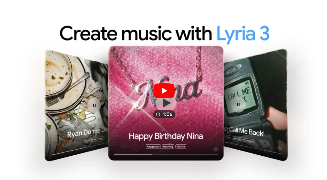 Gemini führt mit Lyria 3 die KI-basierte Musikproduktion ein