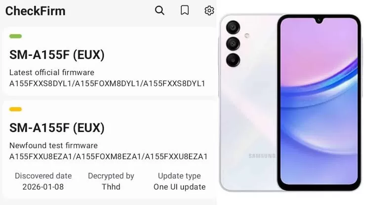 Galaxy A15 4G erhält One UI 8.5 Update