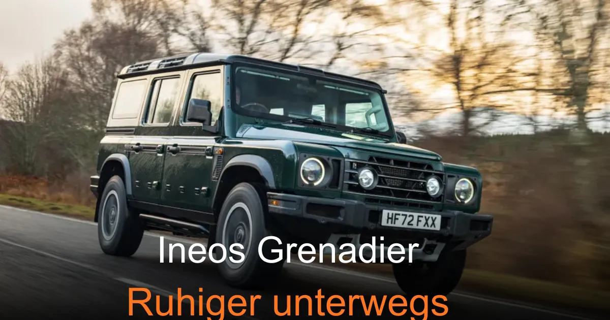 Ineos Grenadier fährt sich jetzt ruhiger
