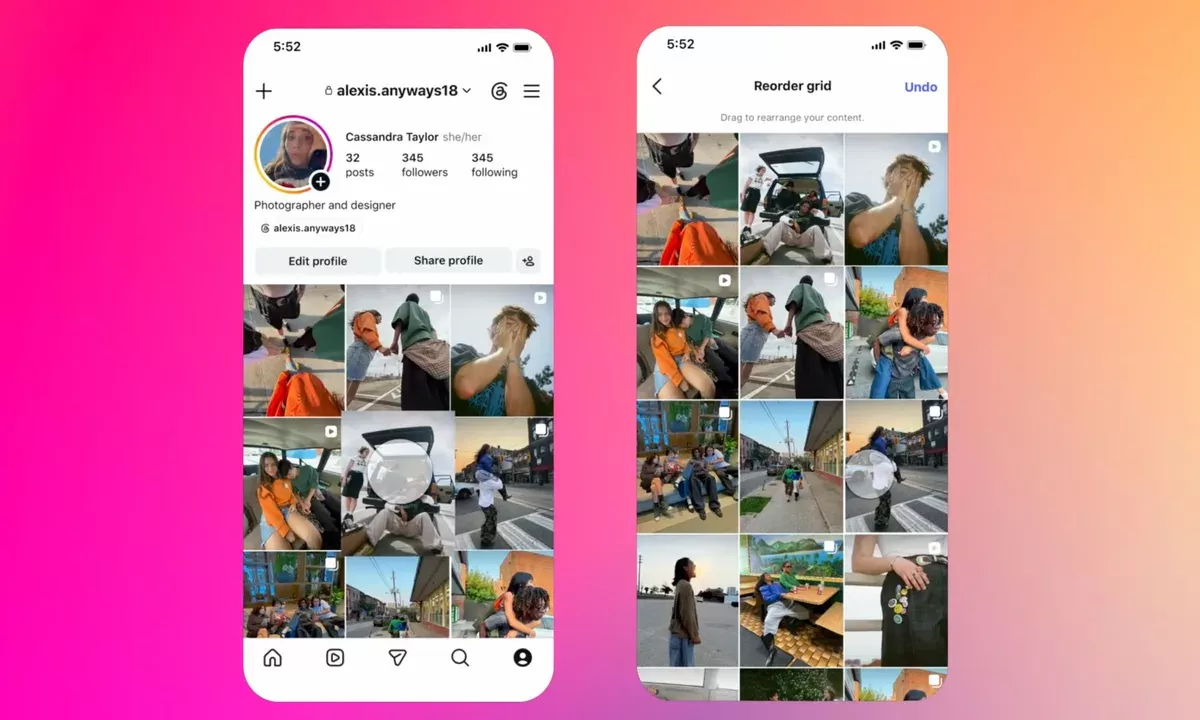 Instagram Profil-Raster neu anordnen: Diese Änderung verändert dein Profil komplett