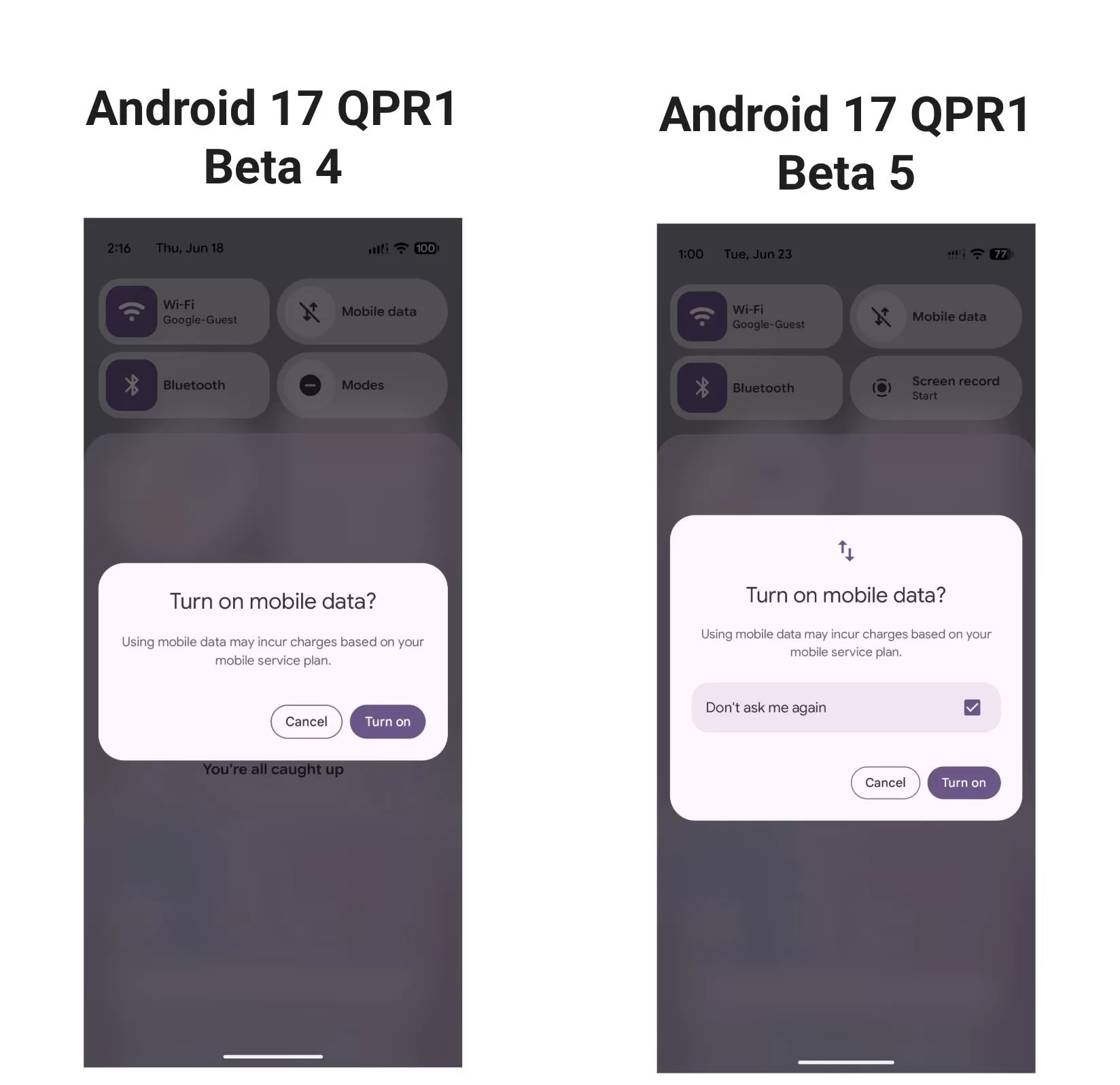 Android 17 QPR1 Beta 5 wird für Pixel-Geräte verteilt