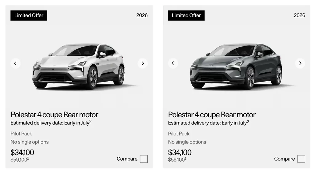 Polestar bietet bis zu 25.000 Dollar Rabatt auf seine Elektroautos