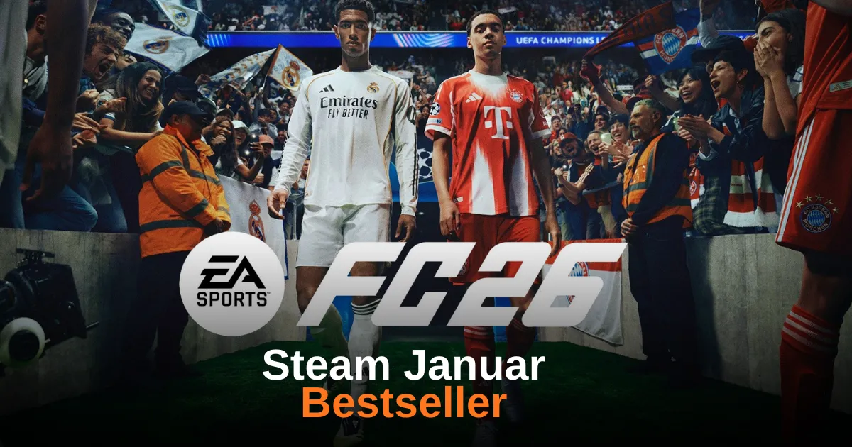 Steam Deutschland: Meistverkaufte Spiele Mitte Januar