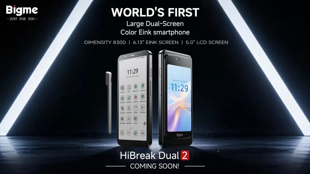 Bigme Hibreak Dual 2 kombiniert E-Ink und LCD